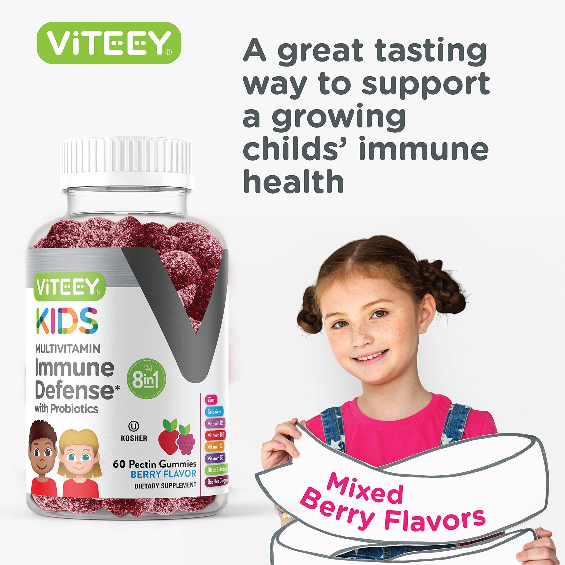 Sabor y calidad de las gomitas multivitamínicas para niños