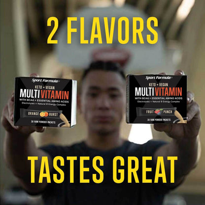 Dos sabores de multivitamínico disponibles