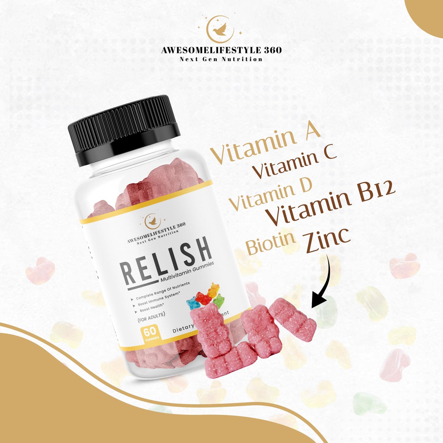 Gummies Awesomelifestyle360 para salud diaria