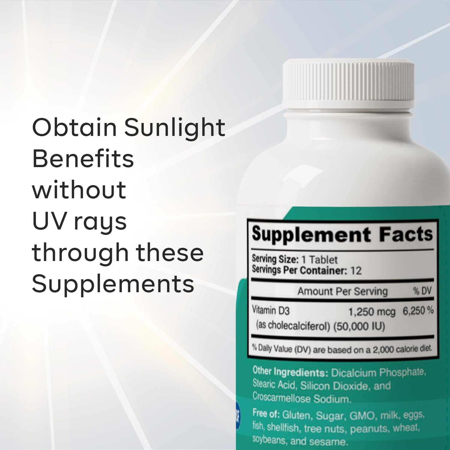 Salud integral con tabletas vitamina d3 50000 iu PrimeVits