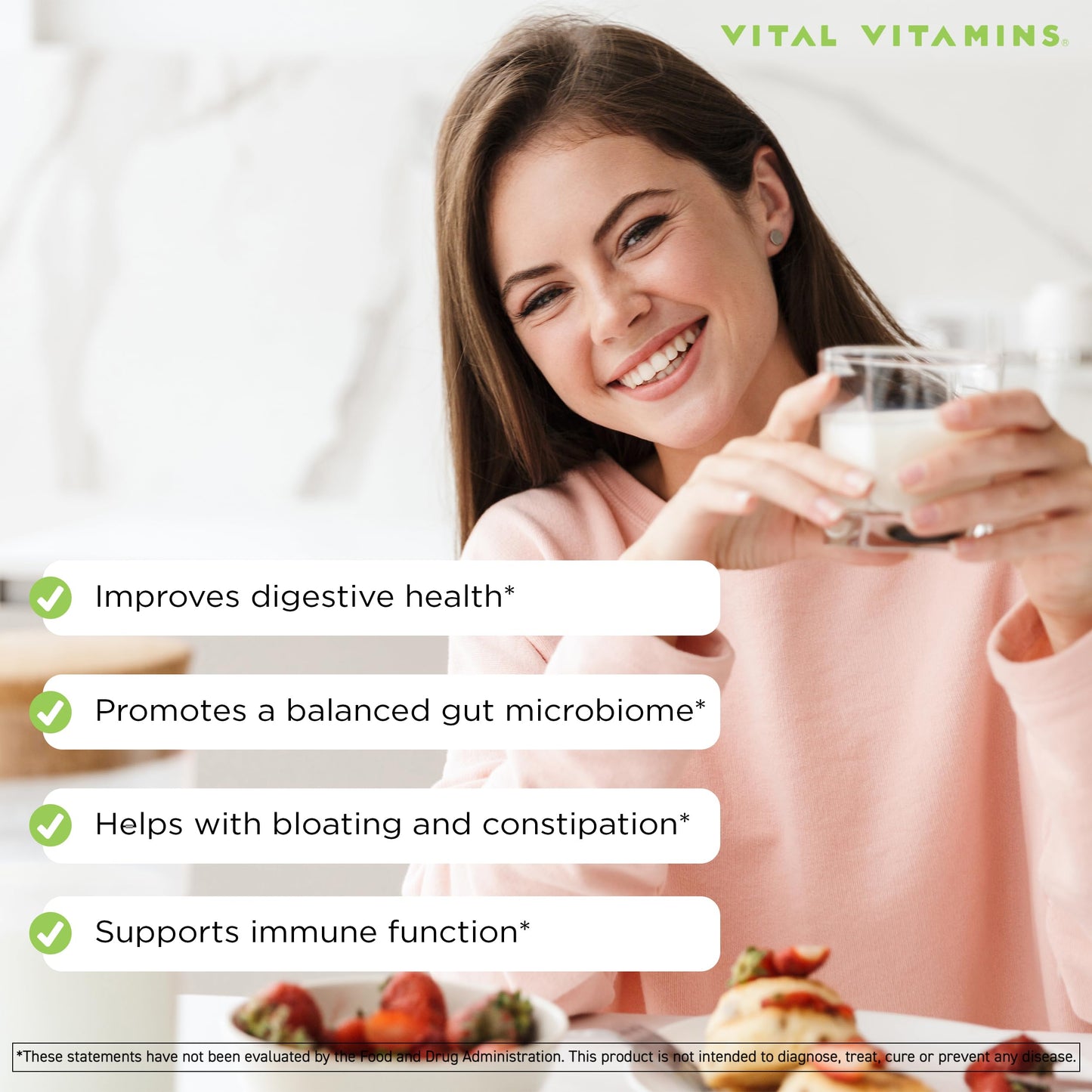 Salud intestinal y belleza con Vital Vitamins biotina y probióticos
