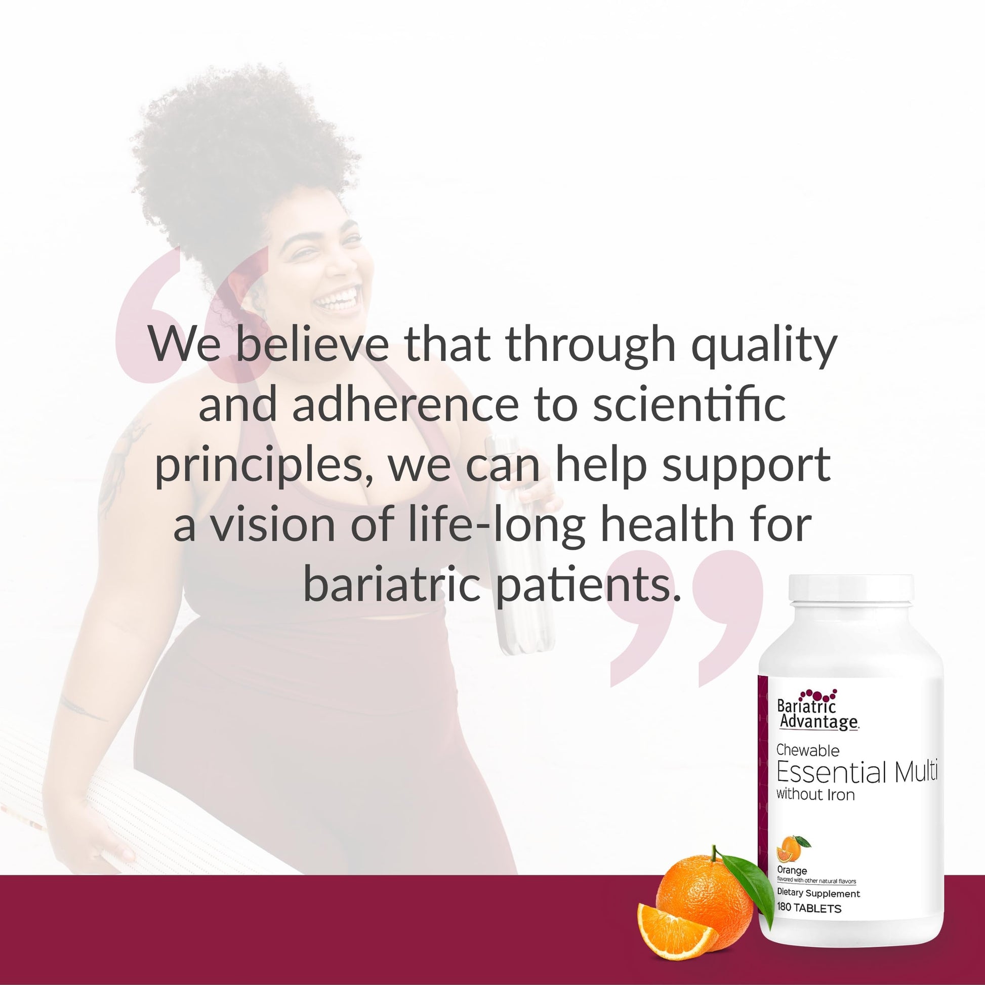Visión de salud vida larga con multivitaminas Bariatric Advantage