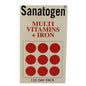 Caja de Sanatogen Multivitaminas y Hierro 120 días.