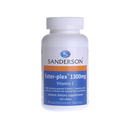Sanderson Ester-Plex vitamina C 1300mg paquete 200 tabletas