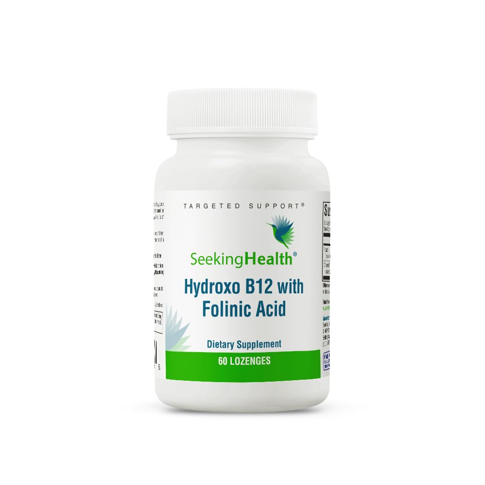 Seeking health hydroxo b12 con ácido folínico suplemento vegano 60 pastillas