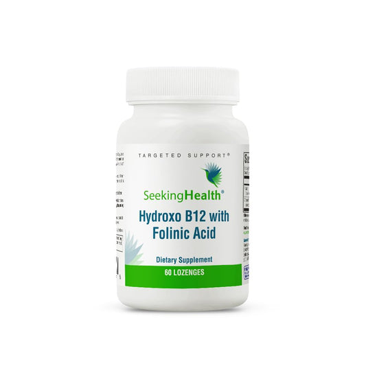Seeking health hydroxo b12 con ácido folínico suplemento vegano 60 pastillas