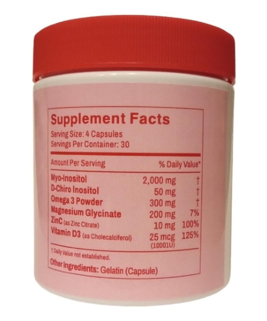 Sello de Mr Ros Happy Hormones en frasco multivitamínico
