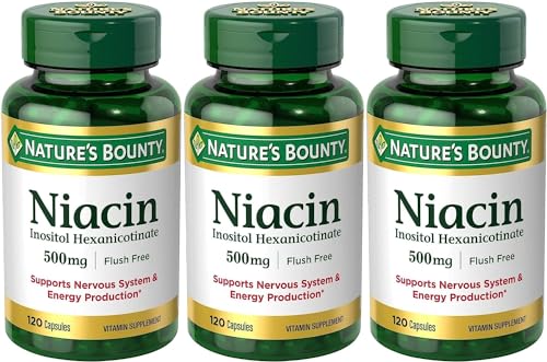 Set 3 frascos Niacina sin enrojecimiento Nature's Bounty