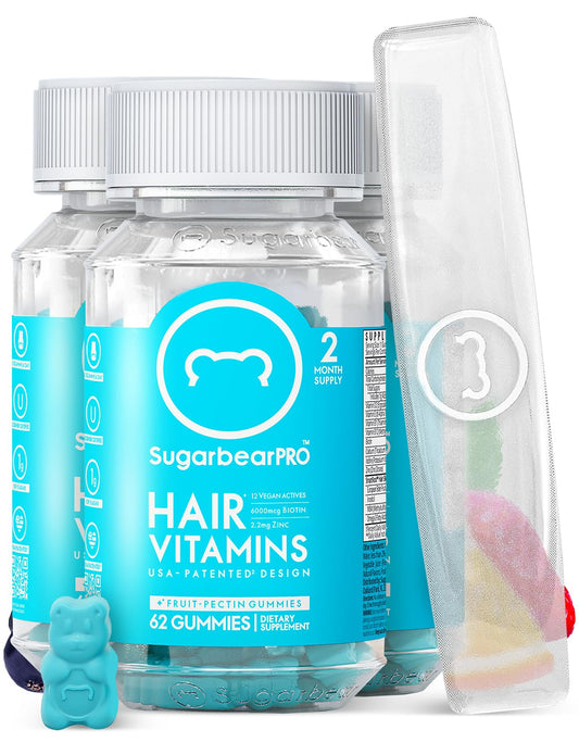 Set Sugarbear lima de vidrio para uñas y gomitas veganas