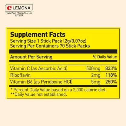 Set de suplementos LEMONA con vitamina C para uso diario