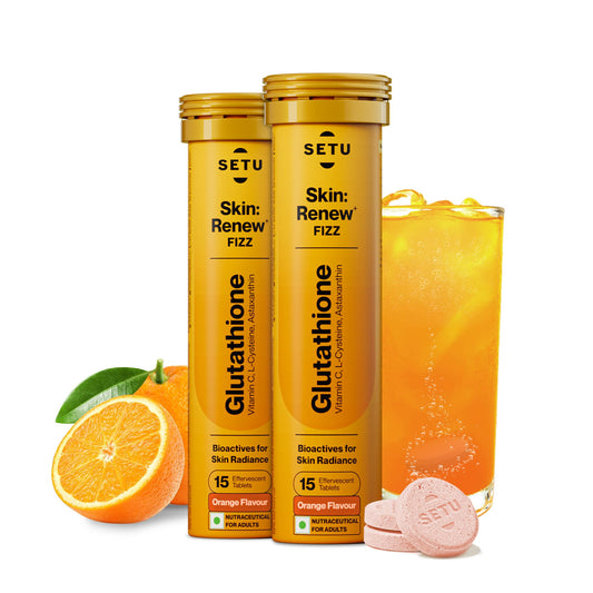 Setu Skin Renew Glutatión tabletas efervescentes 500mg vit c paquete 2