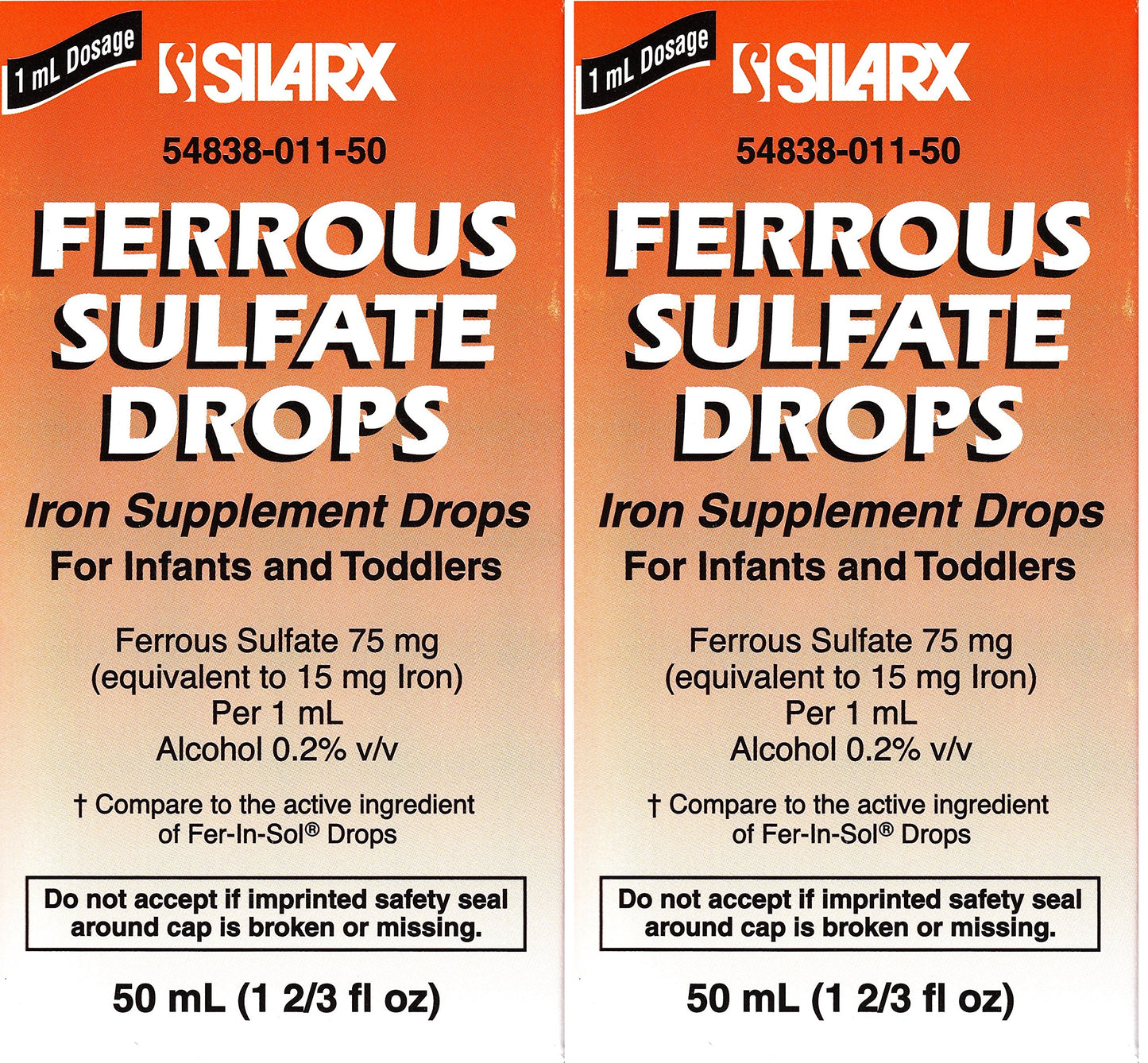 Silarx gotas de hierro sabor menta para niños y bebés 50 ml
