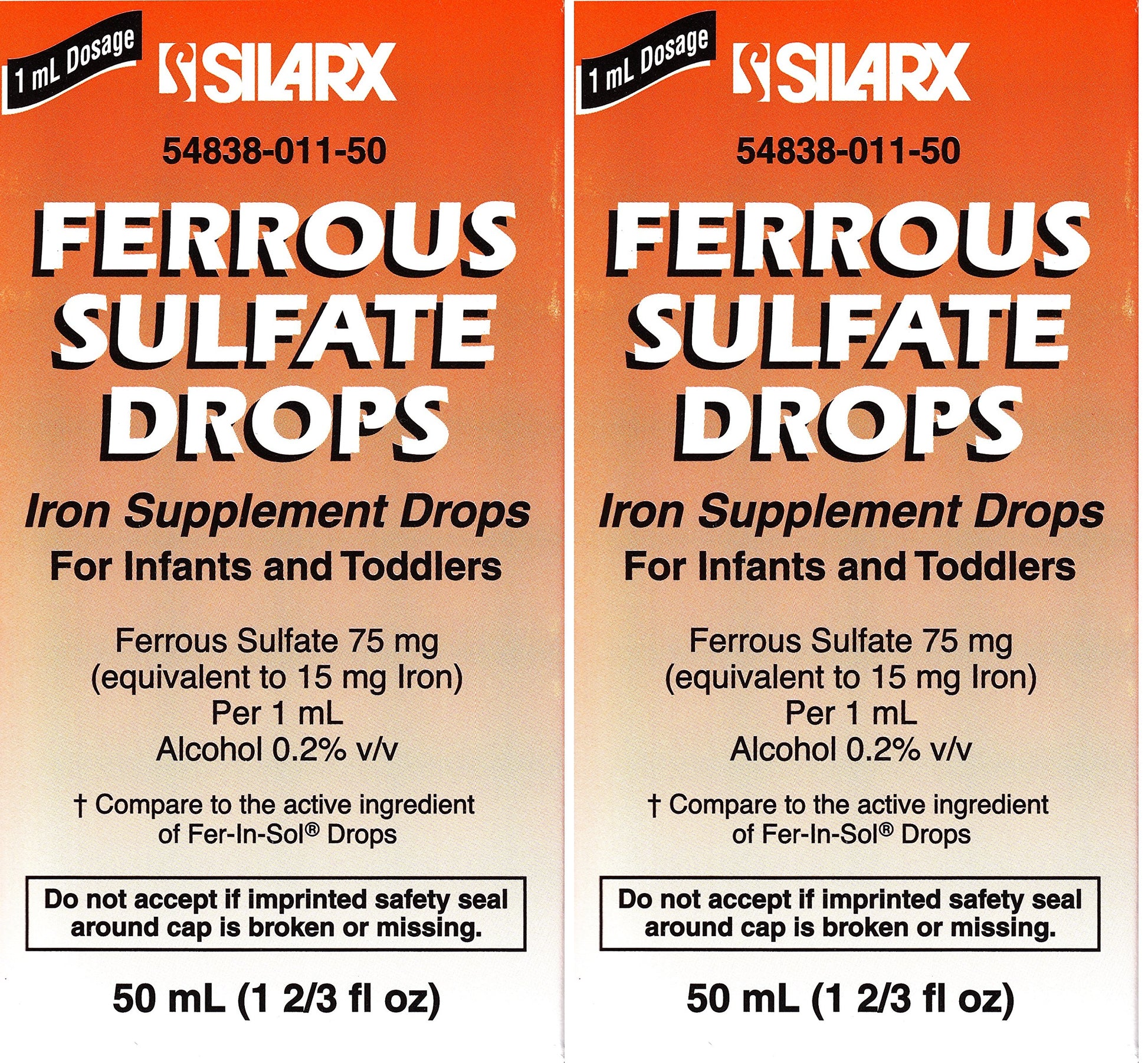 Silarx gotas de hierro sabor menta para niños y bebés 50 ml