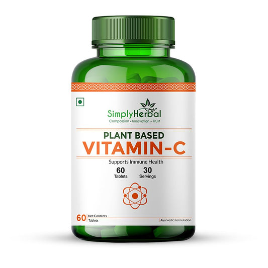 Tabletas Simply Herbal Vitamina C natural para piel radiante