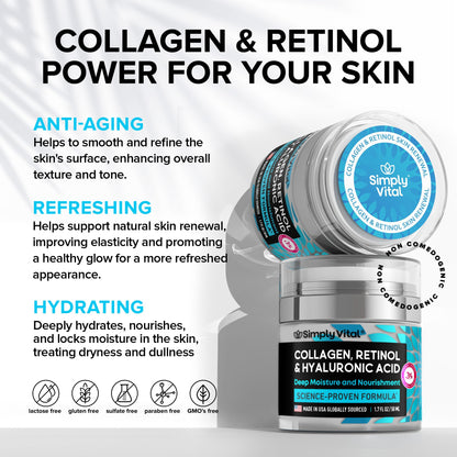 Crema facial con retinol e hidratante SimplyVital