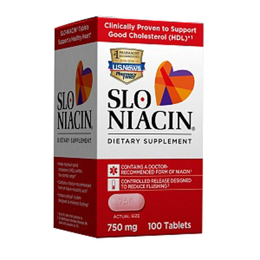 Slo-Niacin liberación controlada niacina 750 mg 100 tabletas