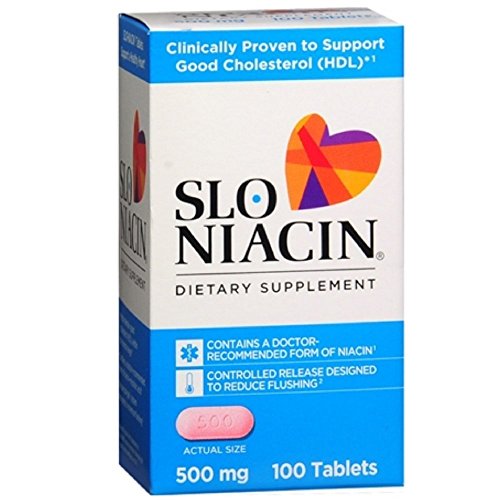 Slo-Niacin tabletas 500 mg paquete de 3 botellas