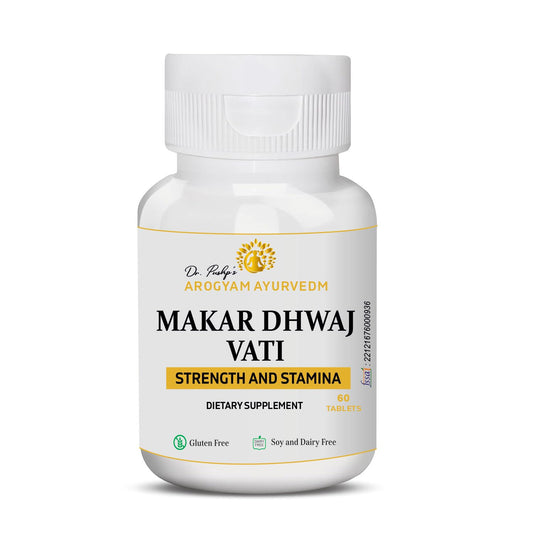 Caja de tabletas Smaart Health Makardhwaj bienestar general 60 unidades