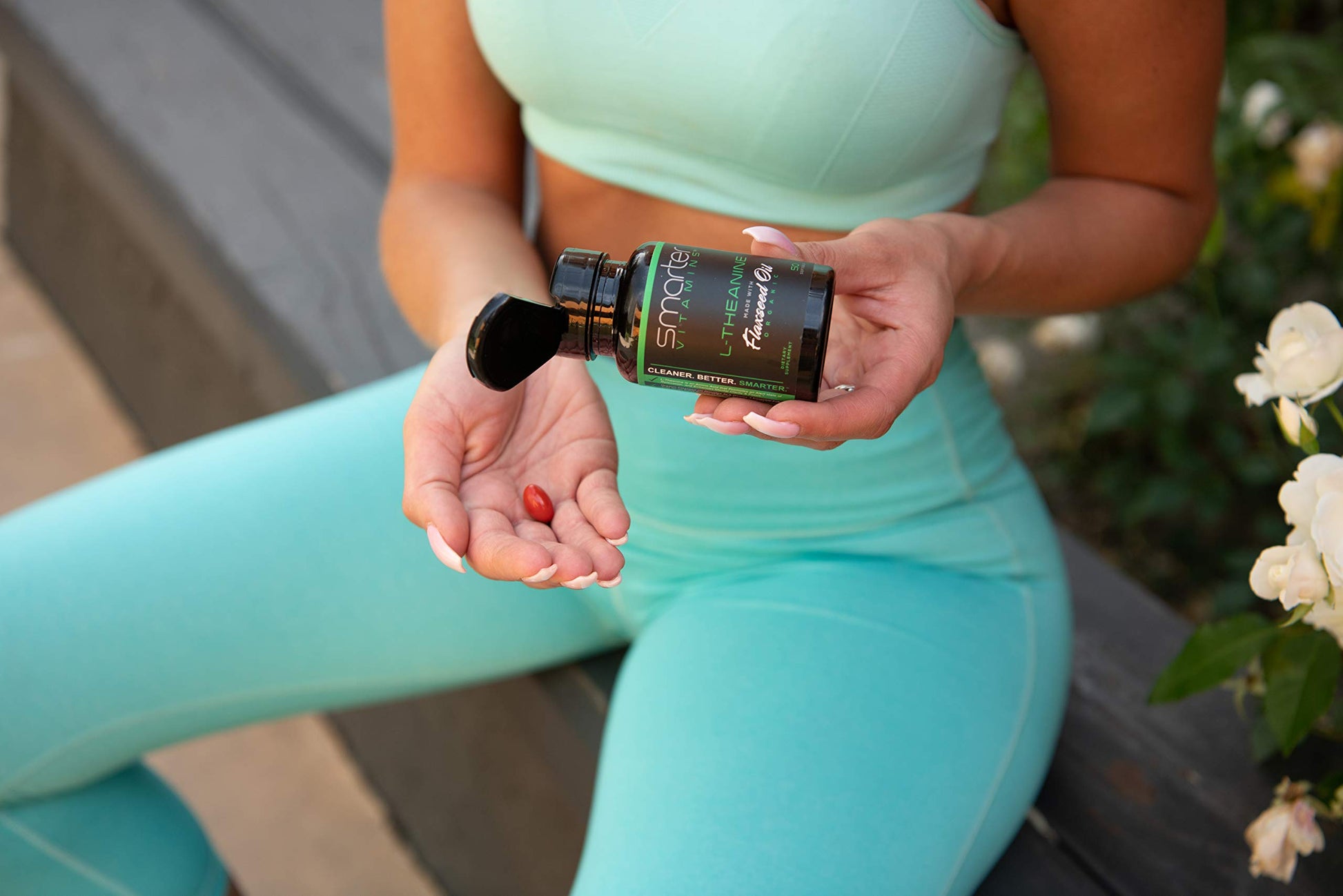 Cápsulas líquidas Smarter L-Teanina 250mg para enfoque y relajación