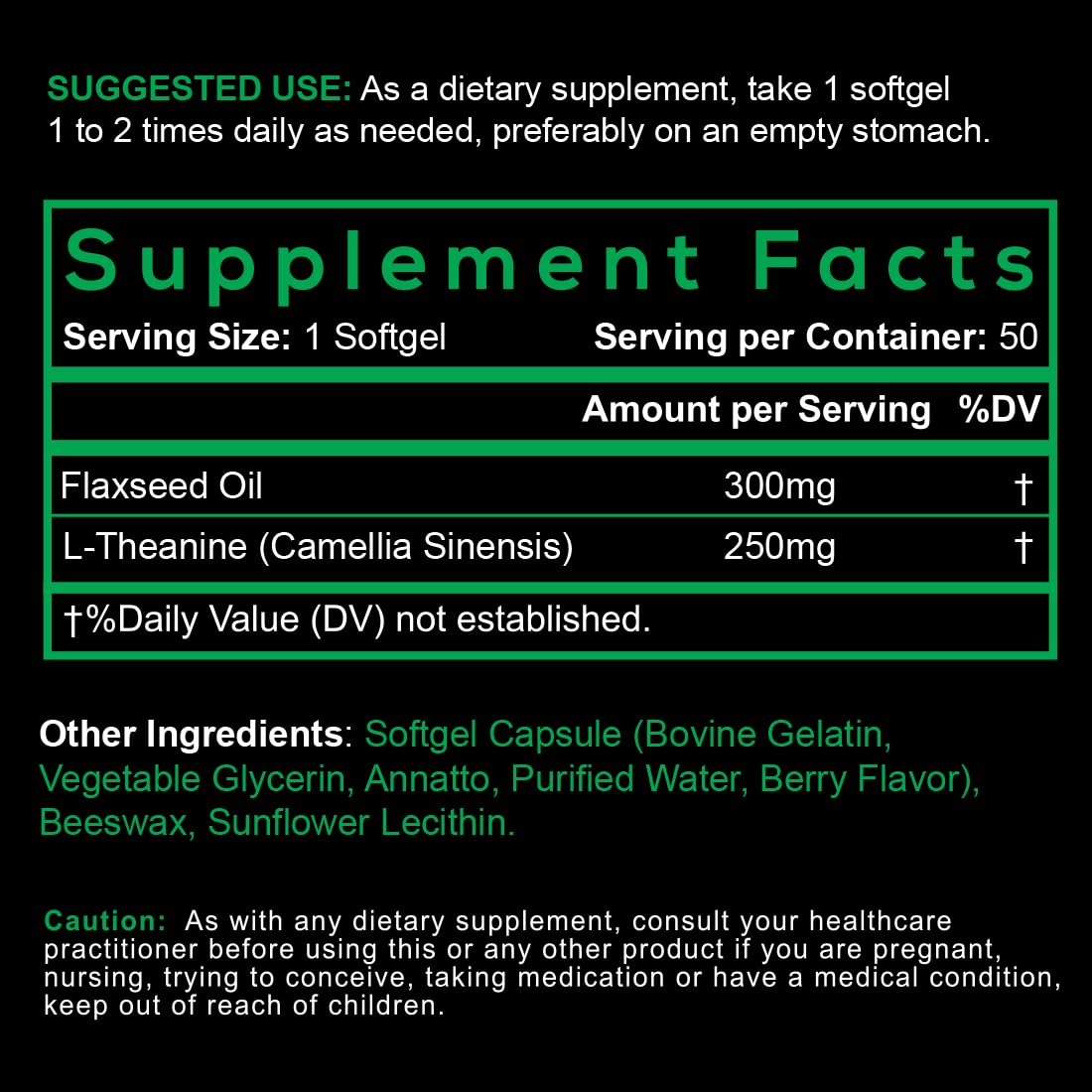 Detalle cápsulas Smarter L-Teanina 250 mg para mental clarity