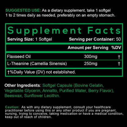 Detalle cápsulas Smarter L-Teanina 250 mg para mental clarity
