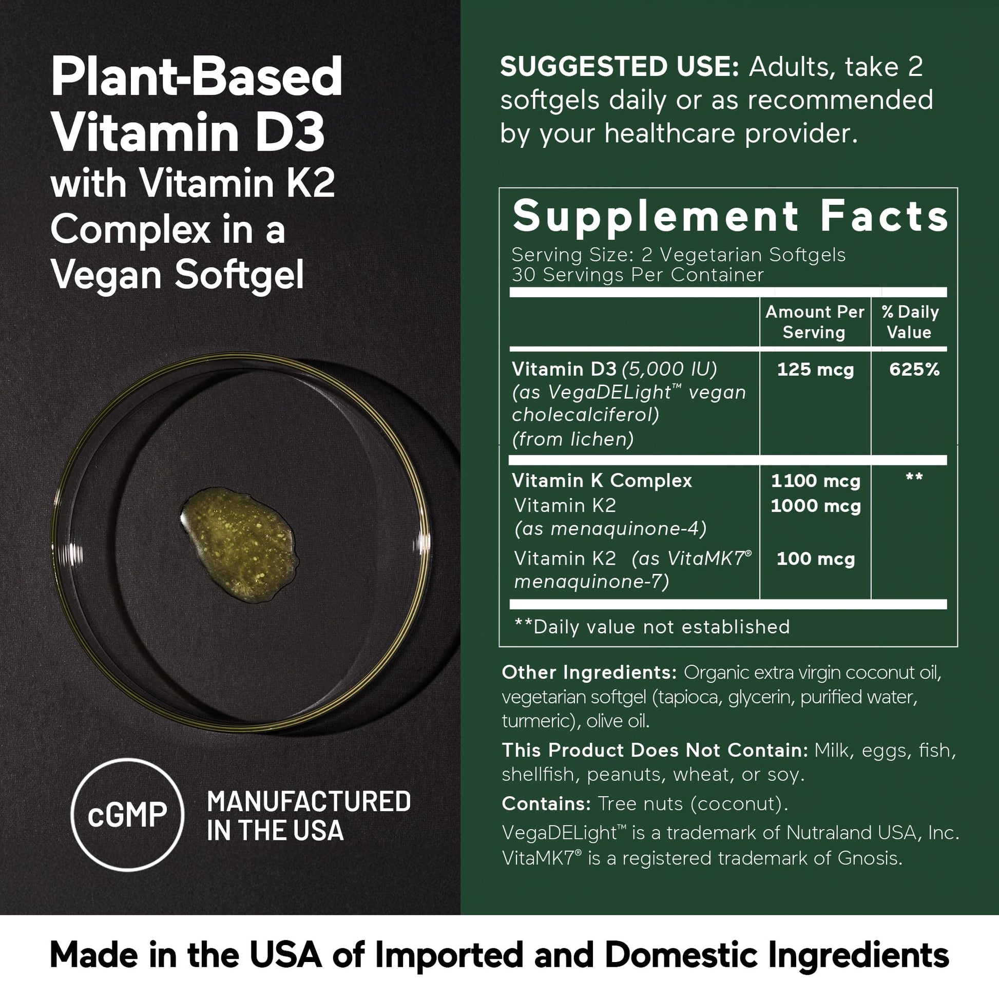 Smarter Nutrition suplemento para huesos y sistema inmune en cápsulas vegetales