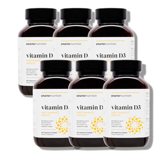 Smarter Nutrition suplemento vegano vitamina d3 k2 con aceites orgánicos
