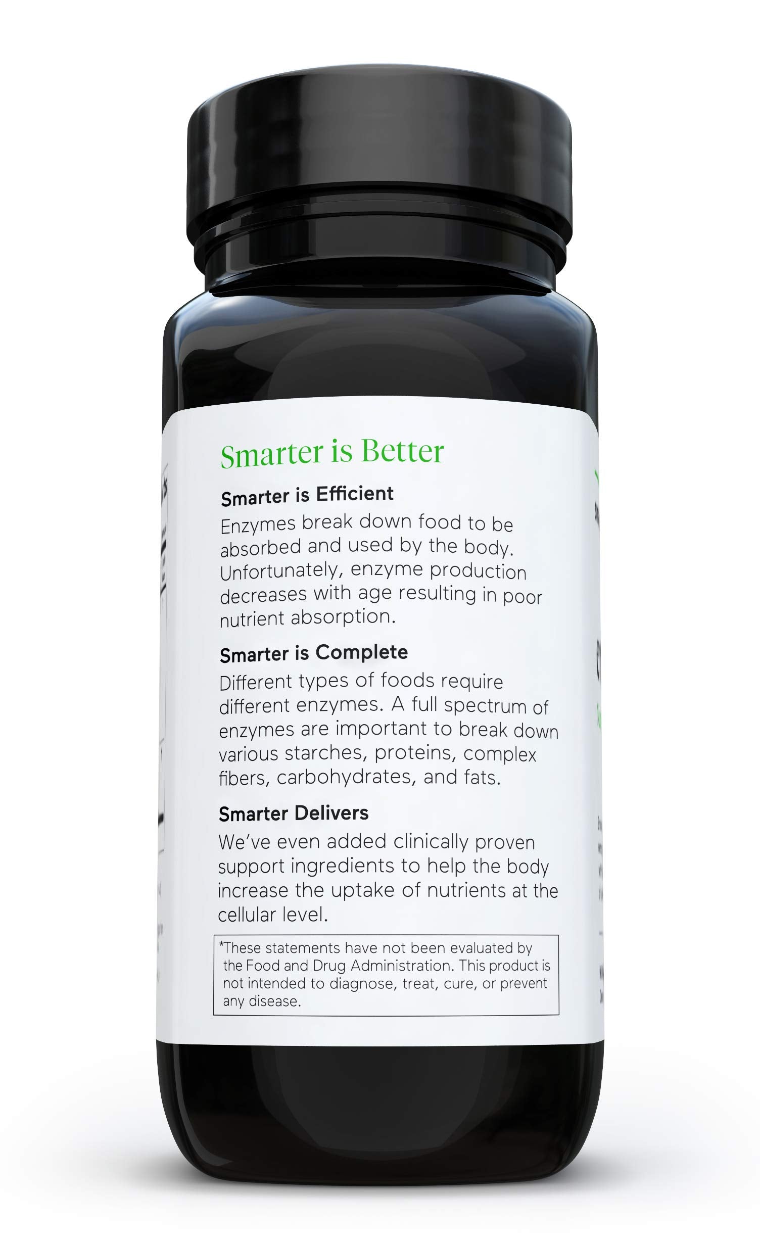 Paquete suplemento Smarter Nutrition con vitamina D3 y enzimas naturales