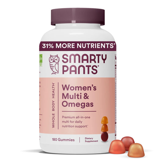 Botella de SmartyPants gominolas multivitamínicas para mujeres 180 unidades