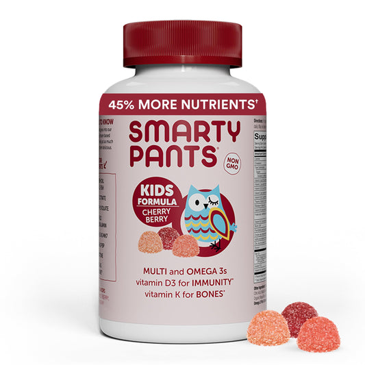 SmartyPants multivitaminas gummies para niños sabor cereza y berries 120 unidades