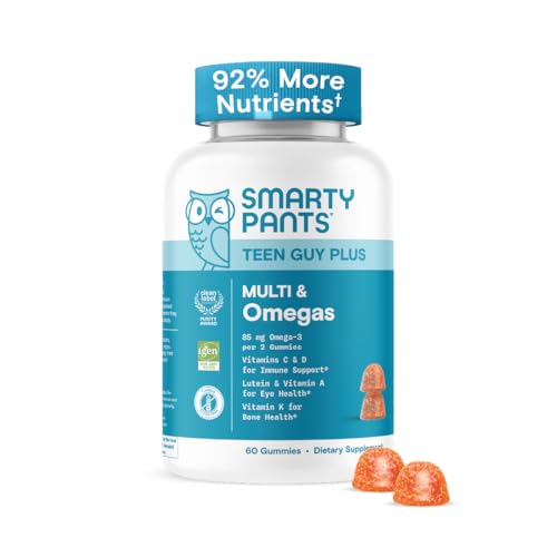 SmartyPants Teen Guy multivitaminas para adolescentes, empaque azul