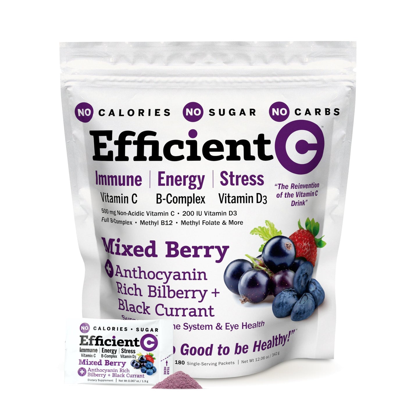 Sobres Andrew Lessman Efficient C vitamina C 180 unidades