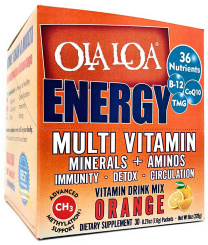 Sobres de bebida multivitamínica sin gluten