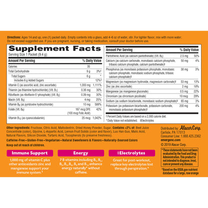 Sobres emergen-C vitamina C limonada rosa soporte diario
