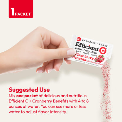 Sobres individuales Andrew Lessman Vitamin C cranberry