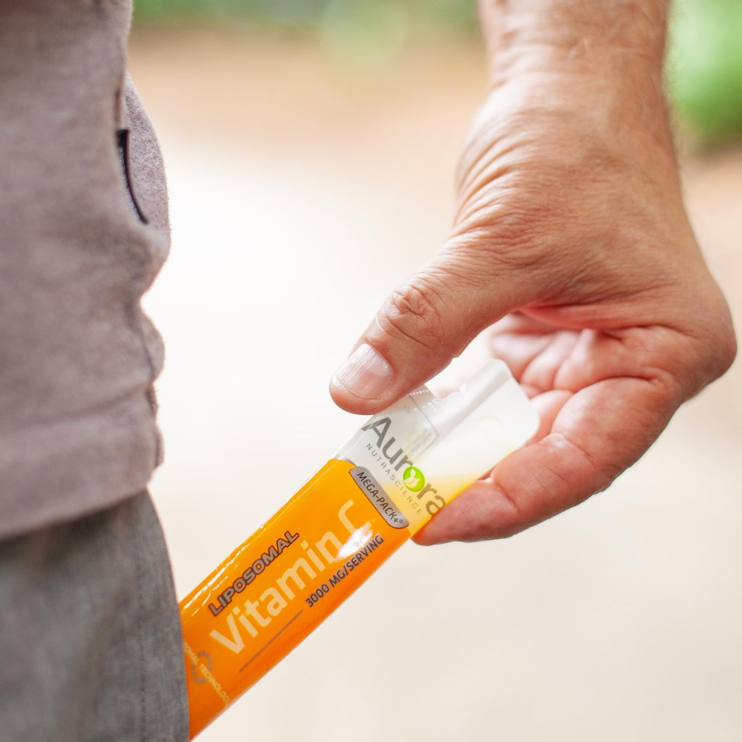 Sobres individuales de vitamina C Aurora Nutrascience