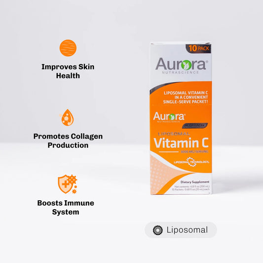 Sobres individuales vitamina C liposomal Aurora Nutrascience