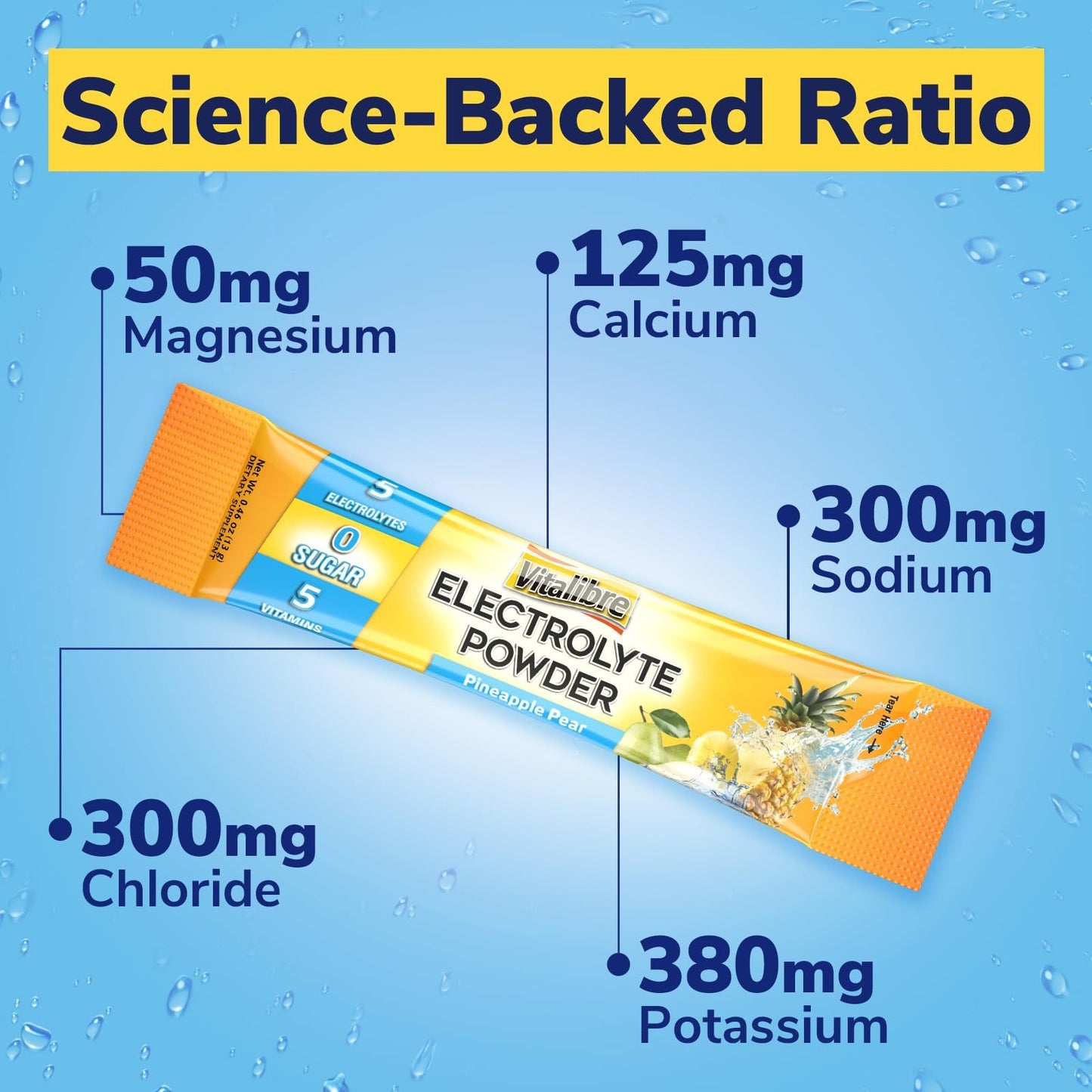 Sobres Vitalibre vitamina D3 K2 y electrolitos para estilo de vida activo