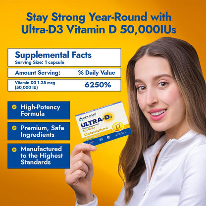 Softgel ULTRA-D3 vitamina D 50000 IU