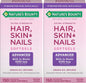 Softgeles Nature's Bounty cabello piel uñas con biotina paquete 2