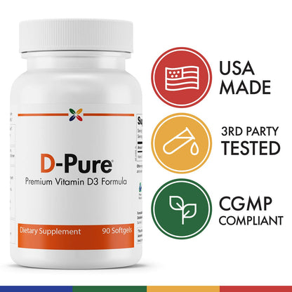 Softgeles Stop Aging Now D-Pure Vitamina D3 5000 IU