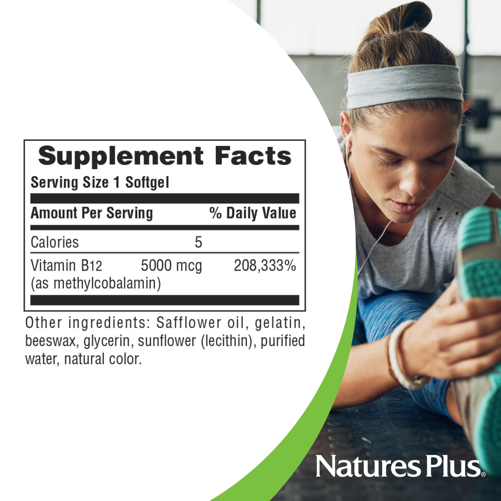 Softgels para concentración y energía NaturesPlus B12