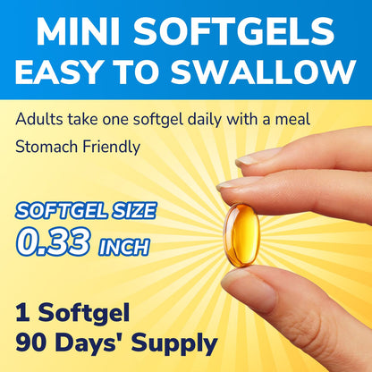 Softgels mini vitamina d3 k2 mk7 soporte inmunológico