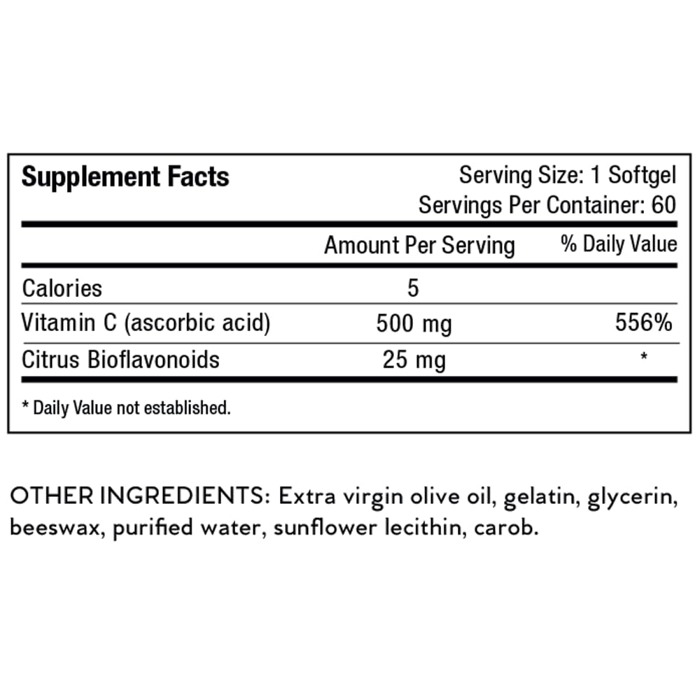 Softgels Nutri-Rich vitamina c con antioxidantes y bioflavonoides