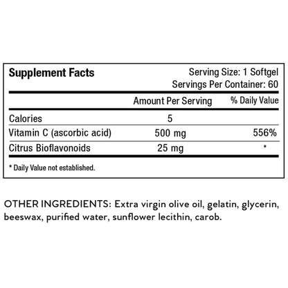 Softgels Nutri-Rich vitamina c con antioxidantes y bioflavonoides