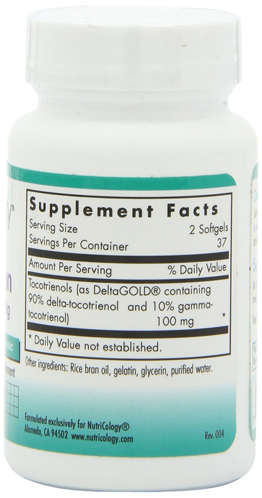 Softgels de Nutricology Delta-Fraction Tocotrienoles