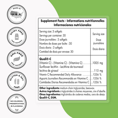 Softgels Supersmart Vitamina C Liposomal alta potencia