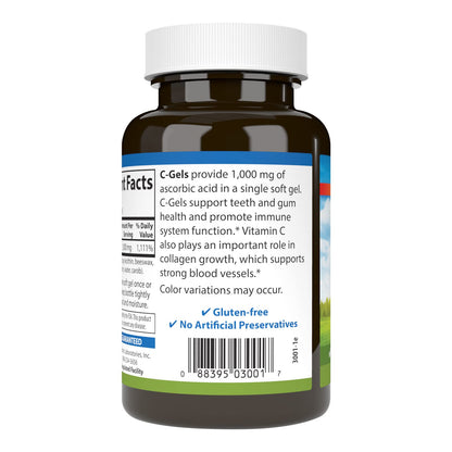 Softgels vitamina C Carlson antioxidante y salud inmunológica