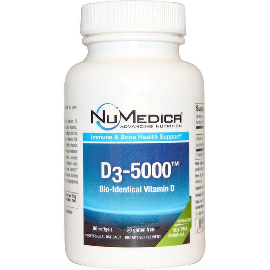 Softgels vitamina d3 5000 ui libre de soya nuMedica