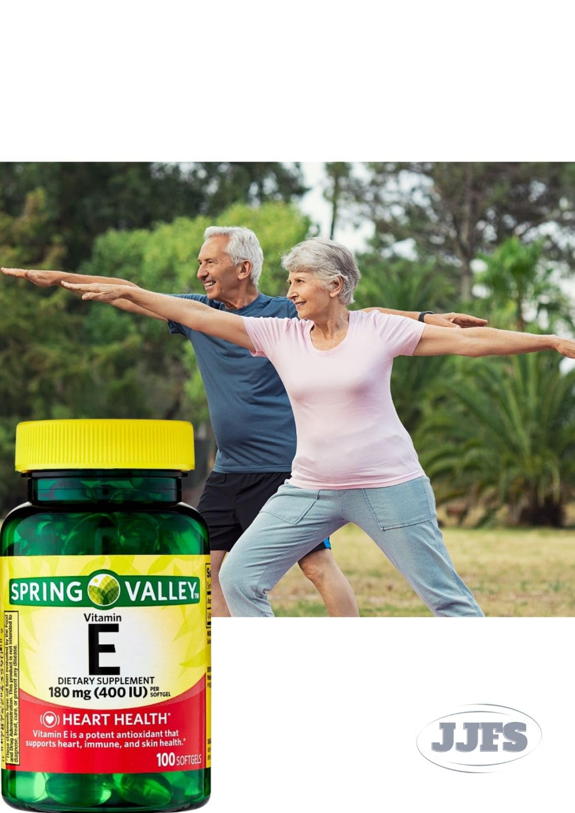 Softgels vitamina E JJFS 400 UI closeup
